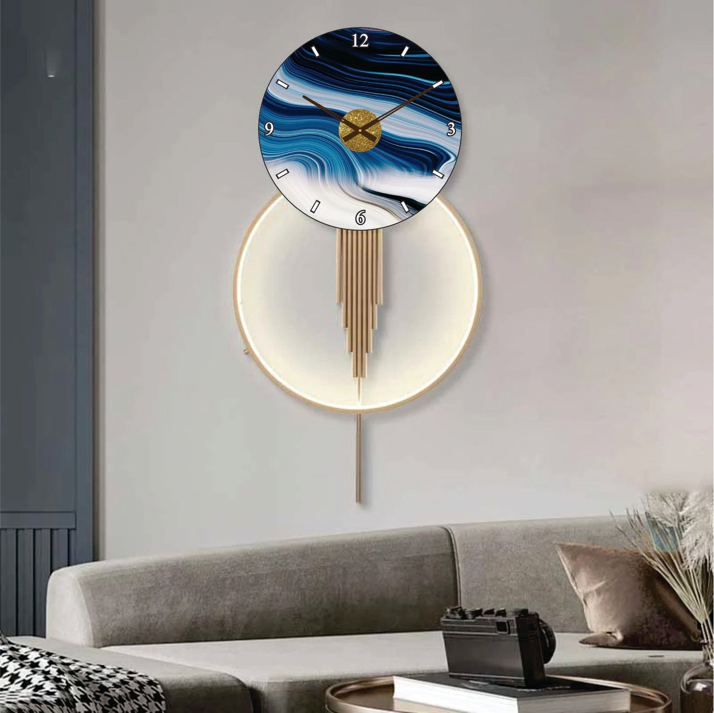 Modern Metal Wall Clock