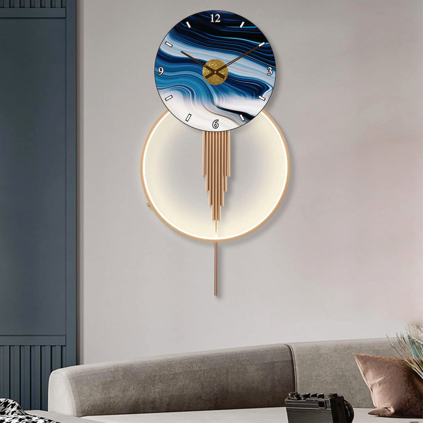 Modern Metal Wall Clock