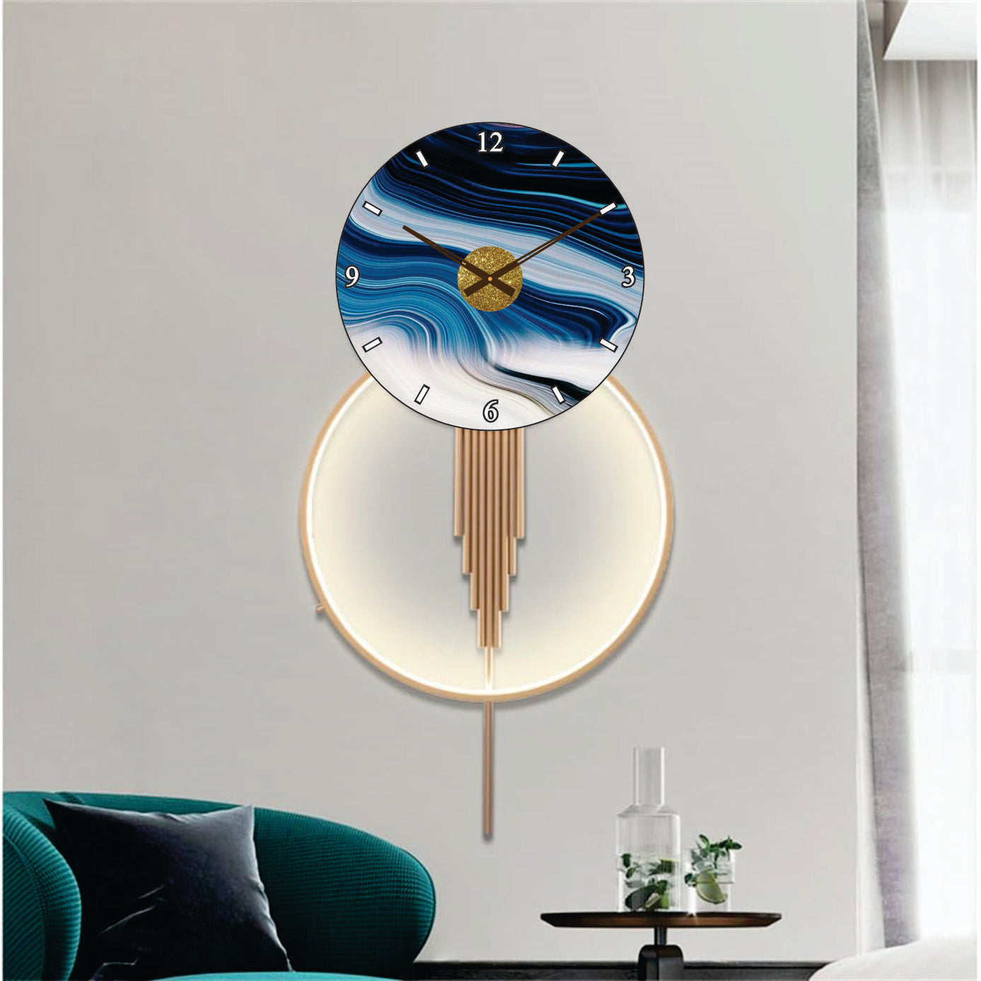 Modern Metal Wall Clock