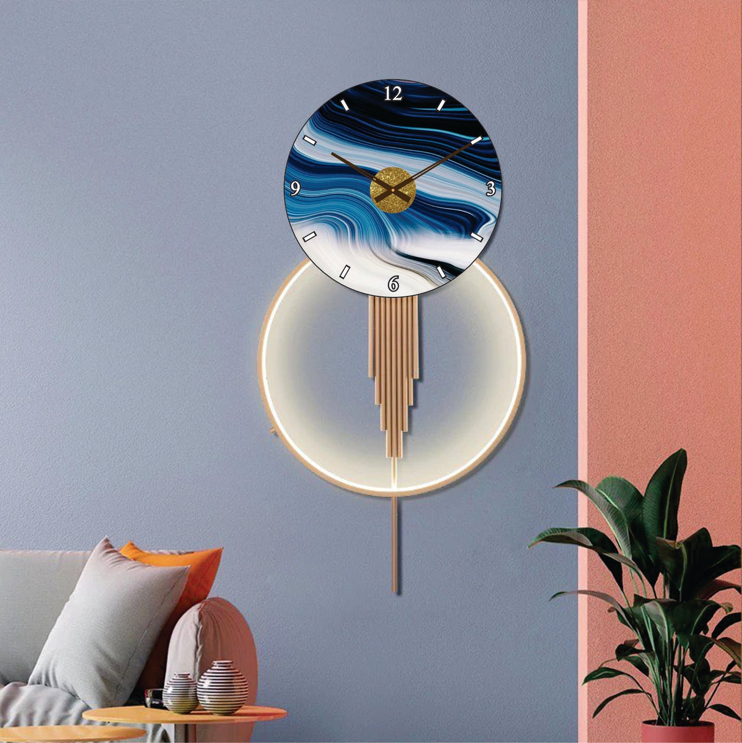 Modern Metal Wall Clock