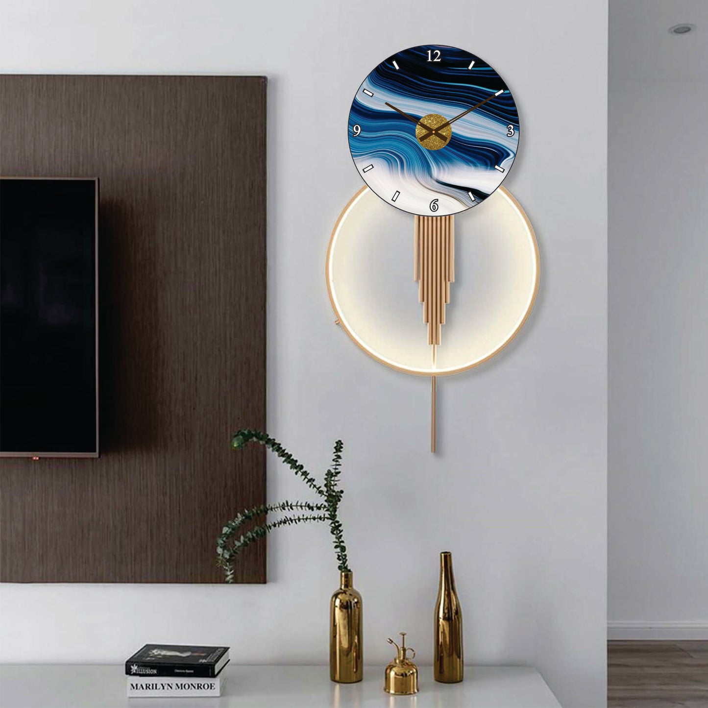 Modern Metal Wall Clock