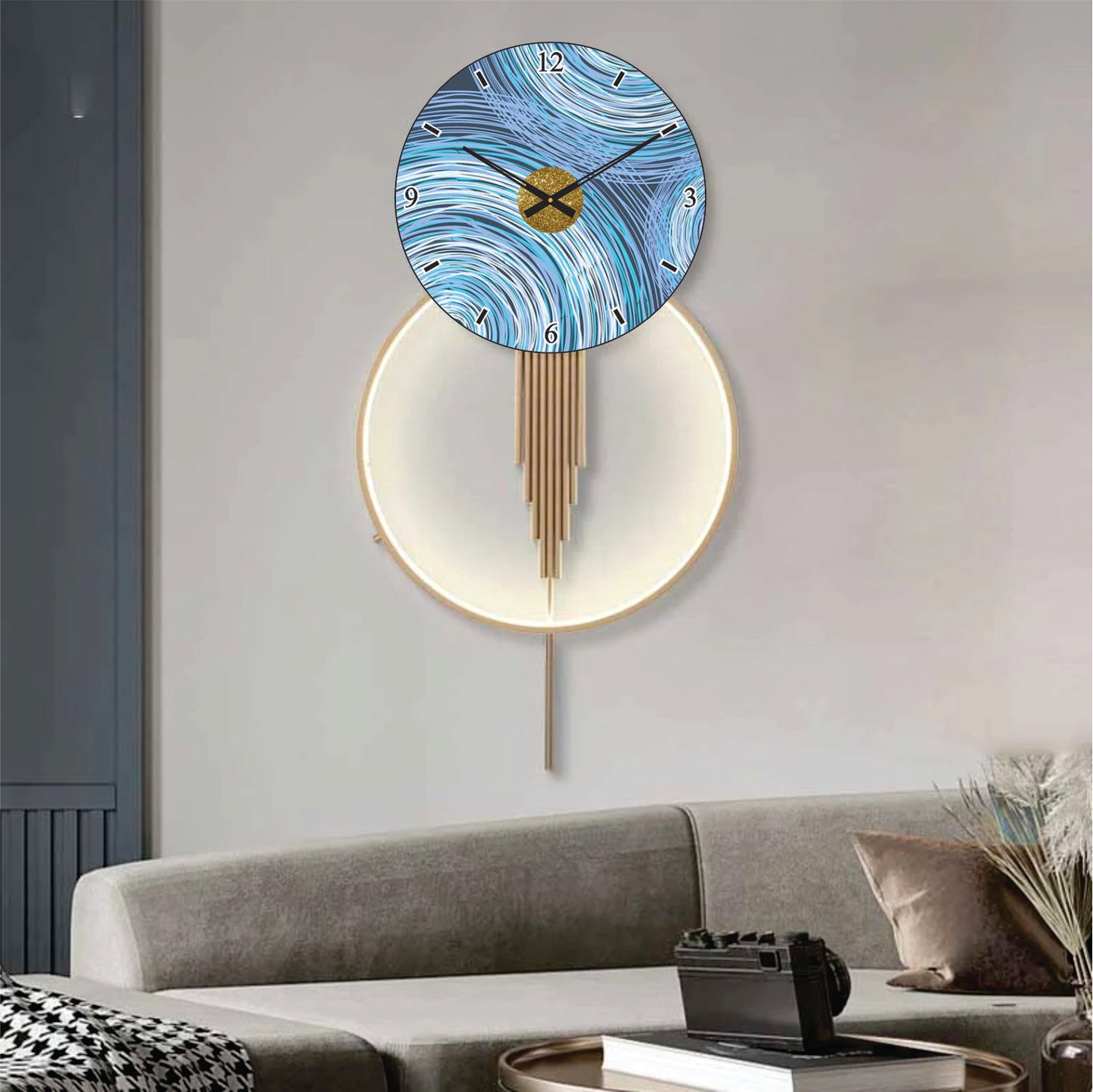 Modern Metal Wall Clock