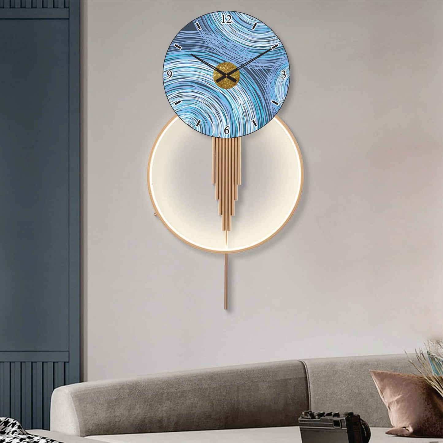 Modern Metal Wall Clock
