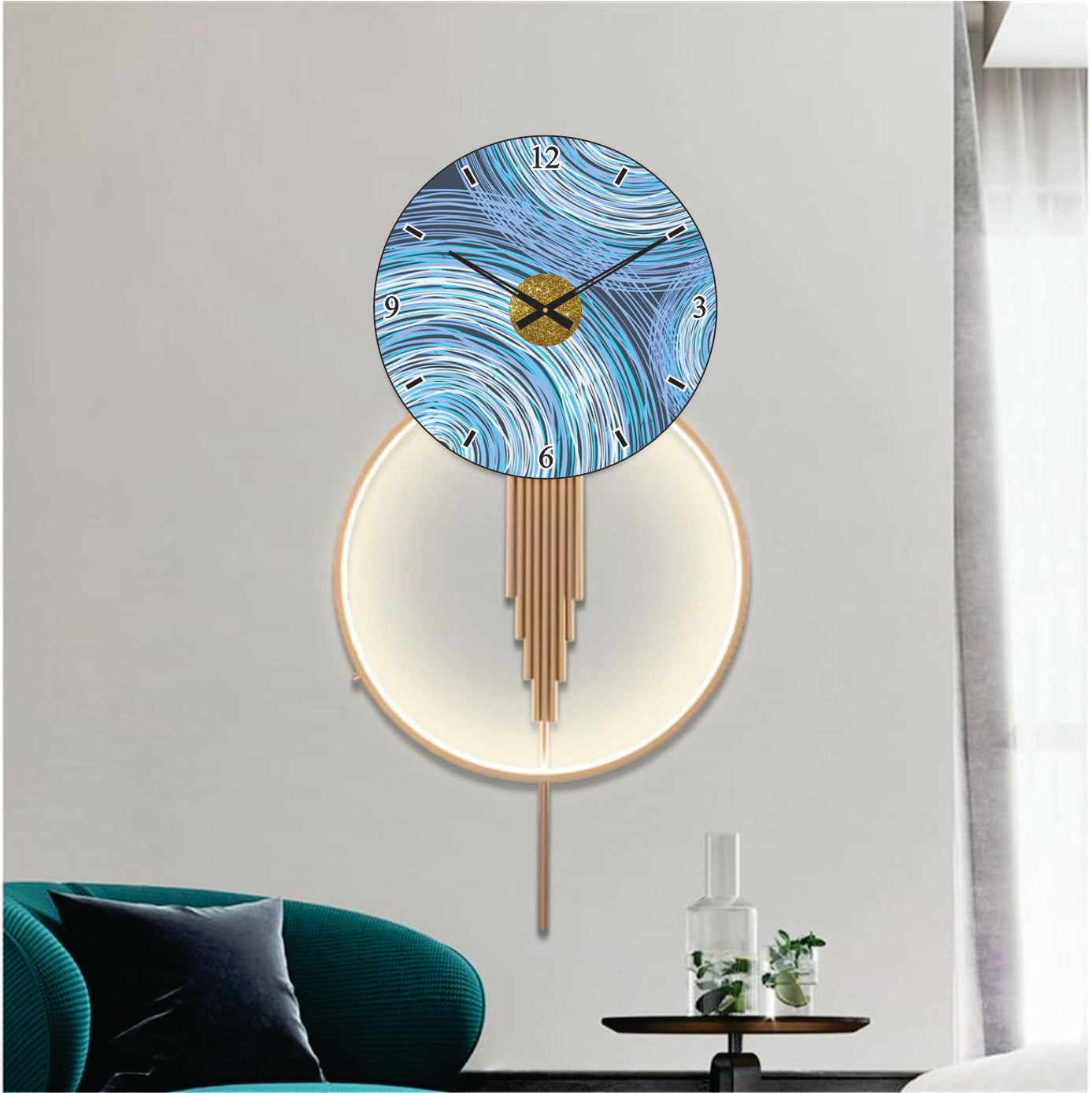 Modern Metal Wall Clock