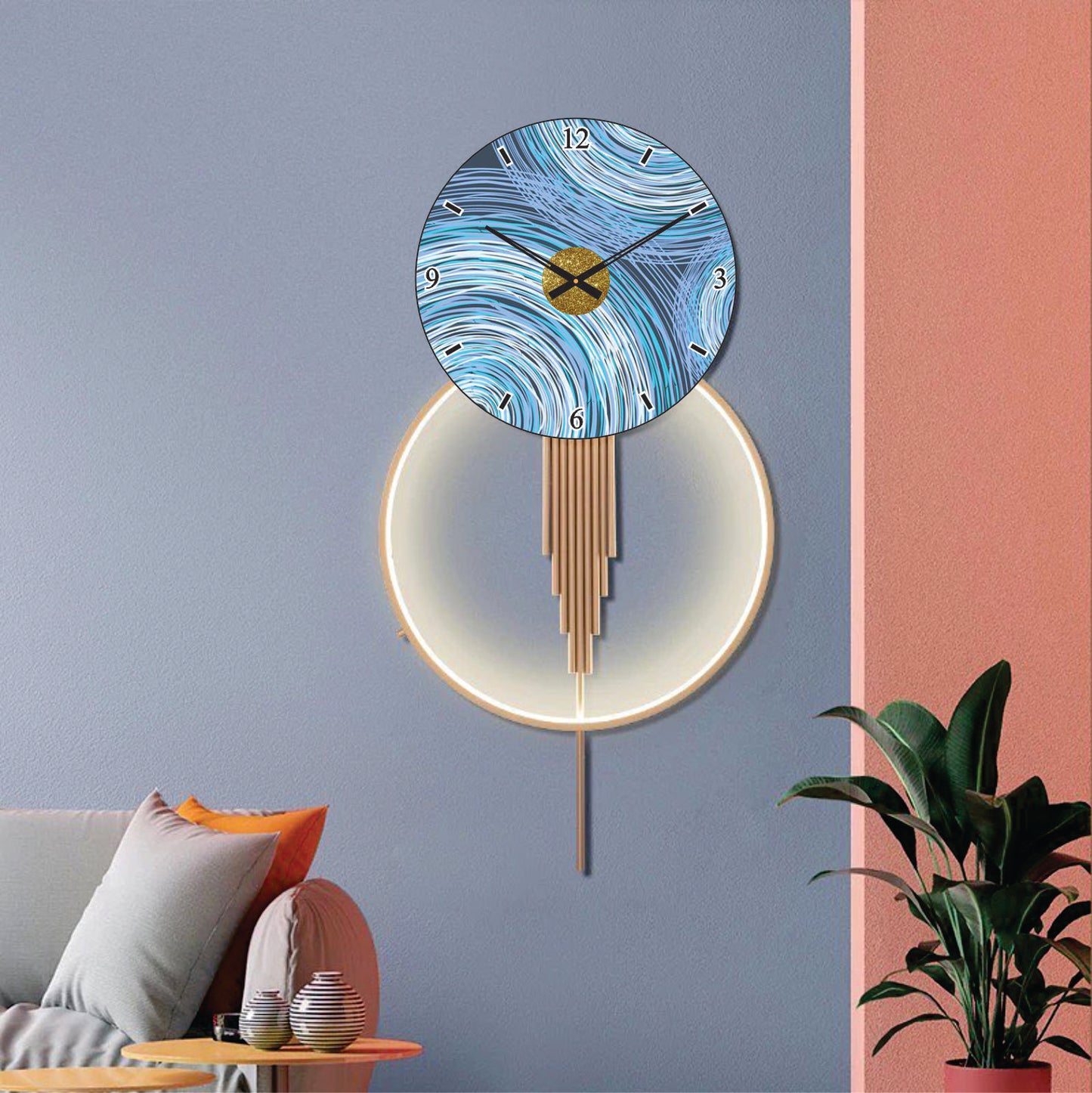Modern Metal Wall Clock