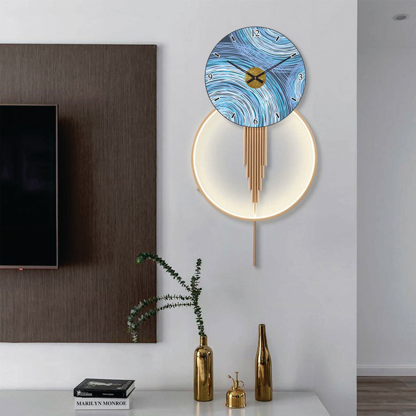 Modern Metal Wall Clock