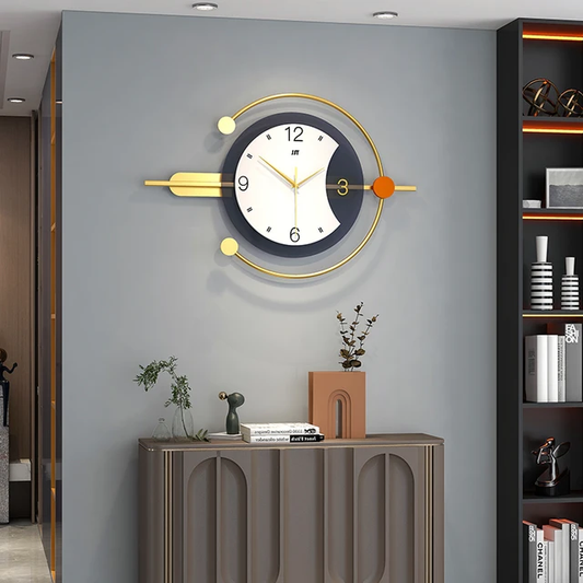 Apple Design Modern Metal Wall Clock