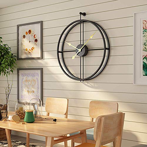Round Design Metal Wall Clock Decor