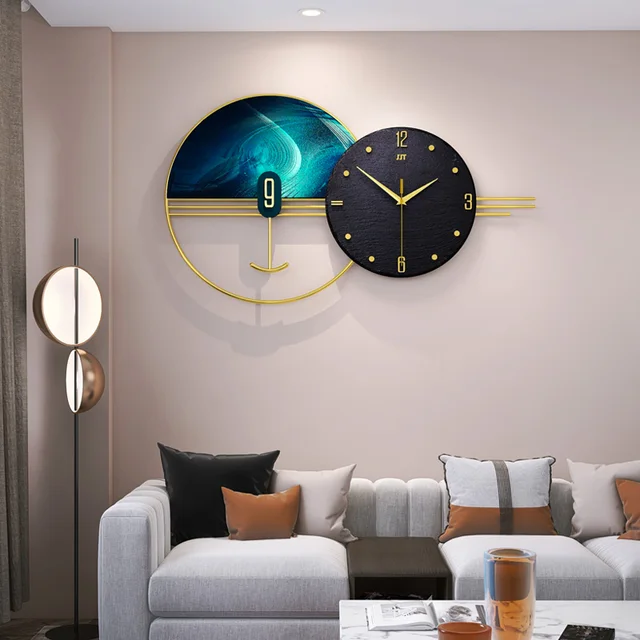 Gradient Design Modern Metal Wall Clock