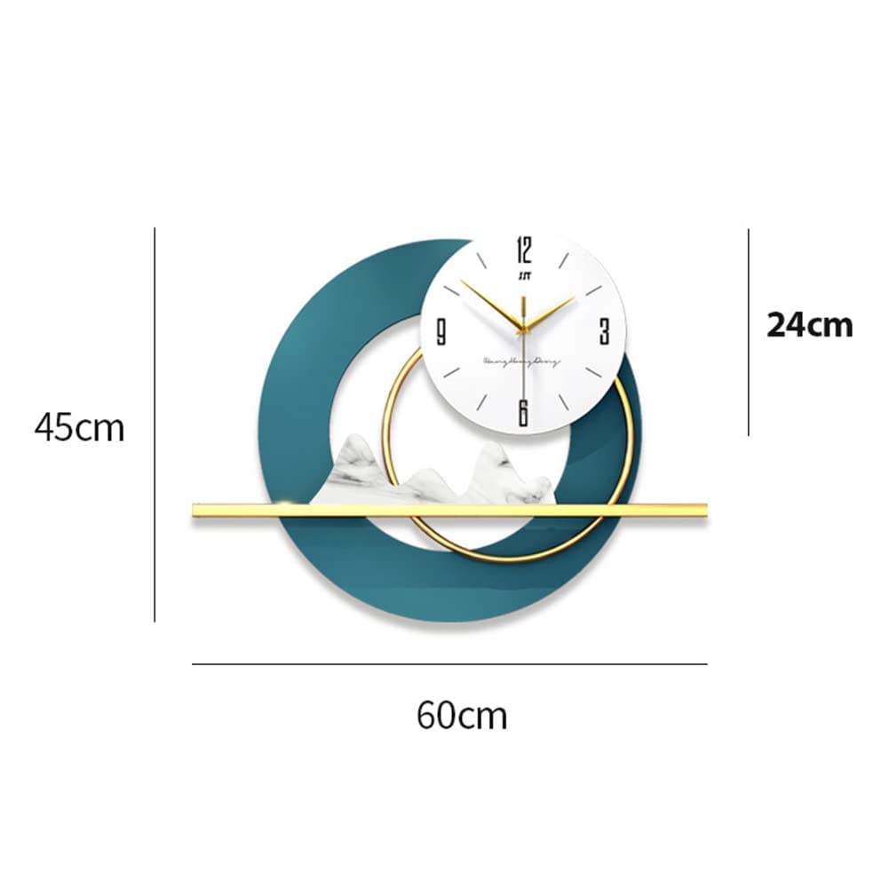 Mountain Design Modern Metal Wall Clock