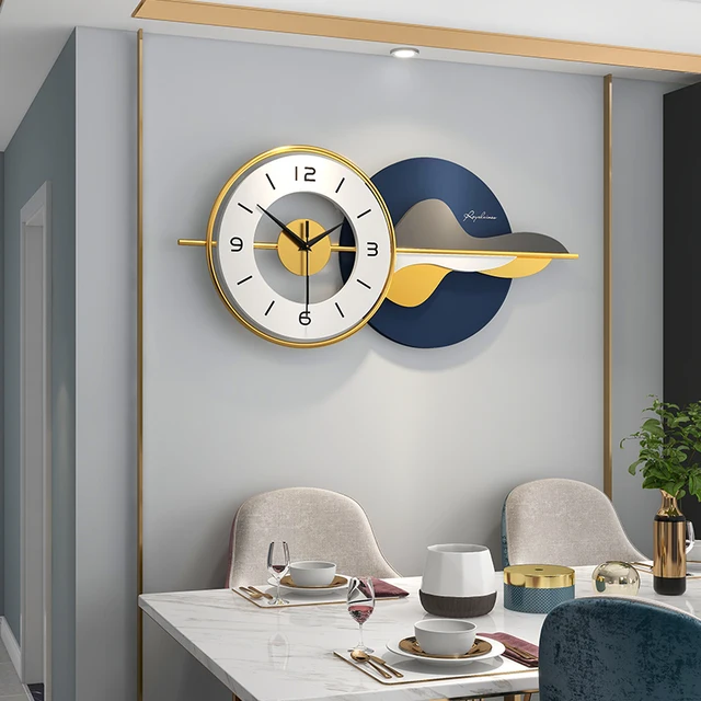 Bluish Designer Metal Wall Clock