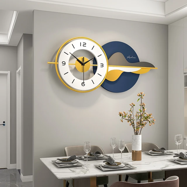 Bluish Designer Metal Wall Clock