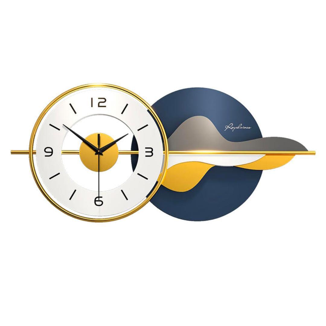 Bluish Designer Metal Wall Clock