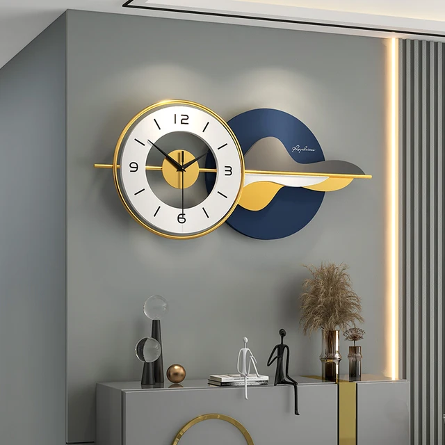 Bluish Designer Metal Wall Clock