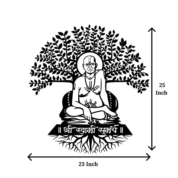 Swami Samarth Metal Wall Art