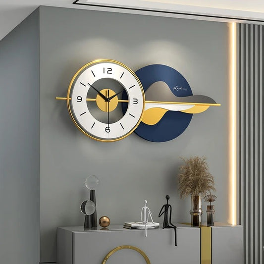 Bluish Designer Metal Wall Clock